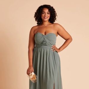 Birdy Grey - Grace Convertible Bridesmaid Dress - Curve - 2X - Chiffon Sea Glass